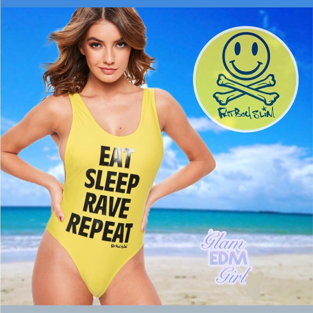 Fatboy Slim - Eat Sleep Rave Repeat Bathing Suit